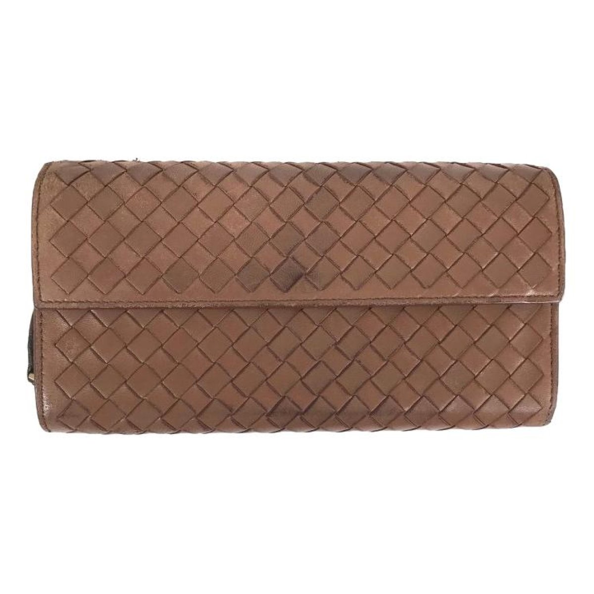 Intrecciato leather wallet