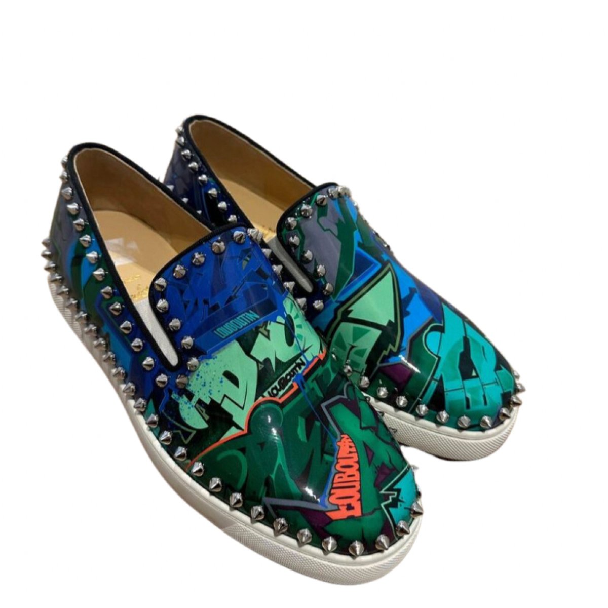 Pik Boat patent leather trainers