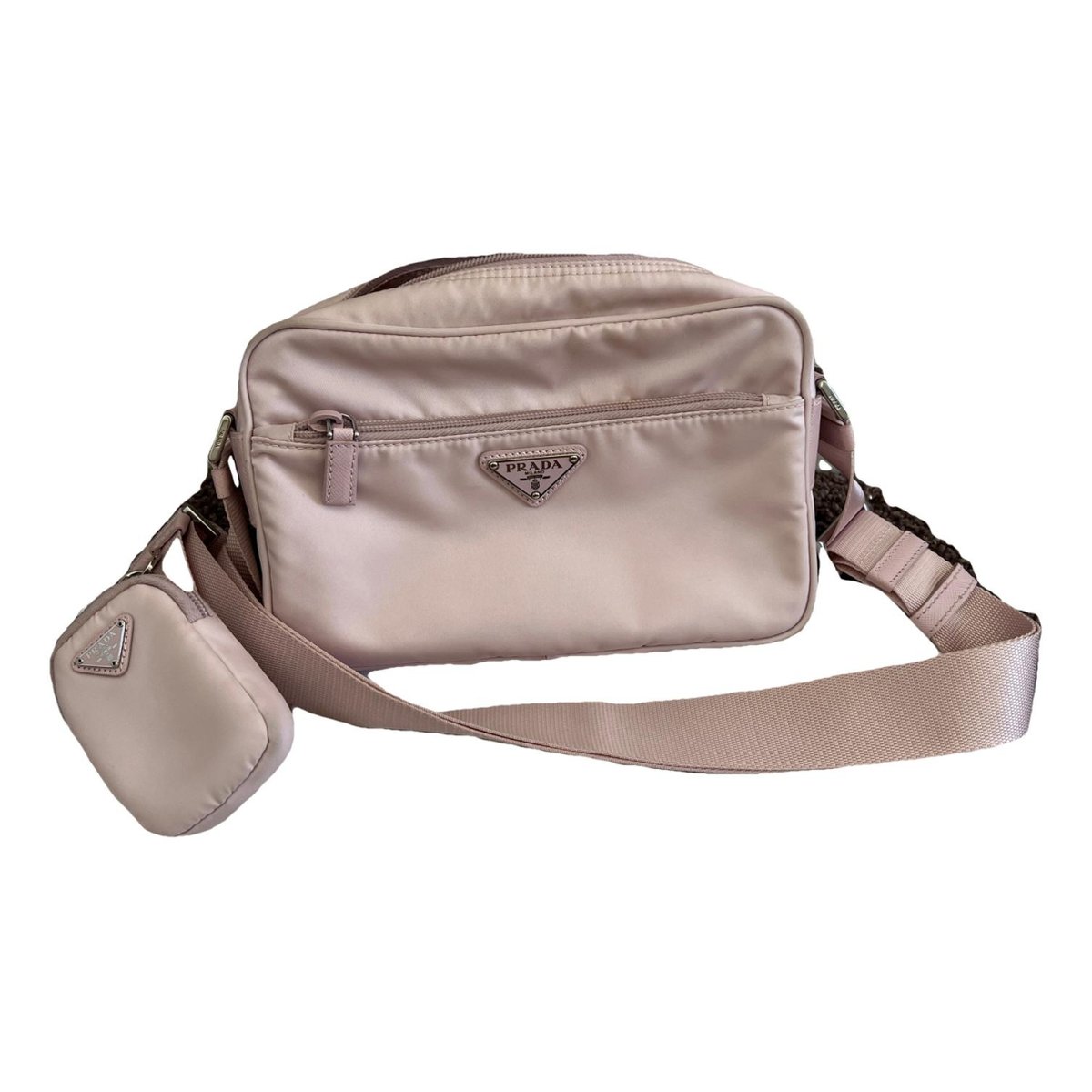 Re-Nylon cloth crossbody bag