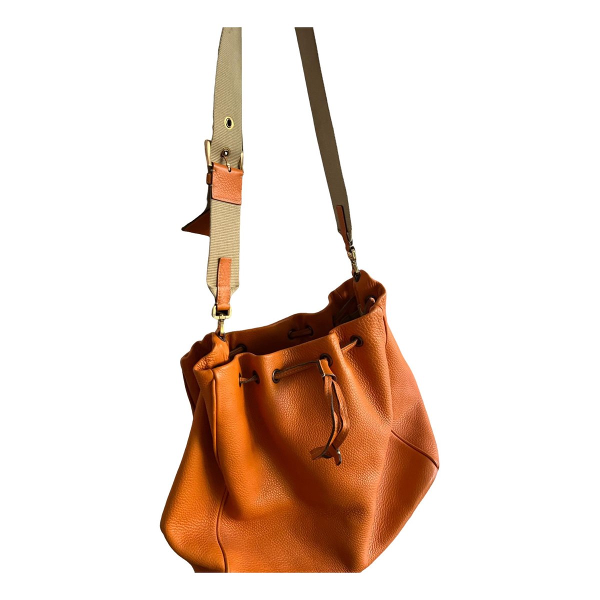 Duet leather handbag