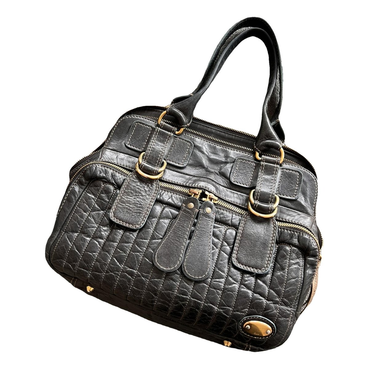 Bay leather handbag