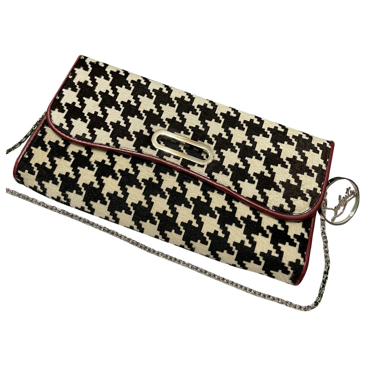 Riviera mongolian lamb clutch bag