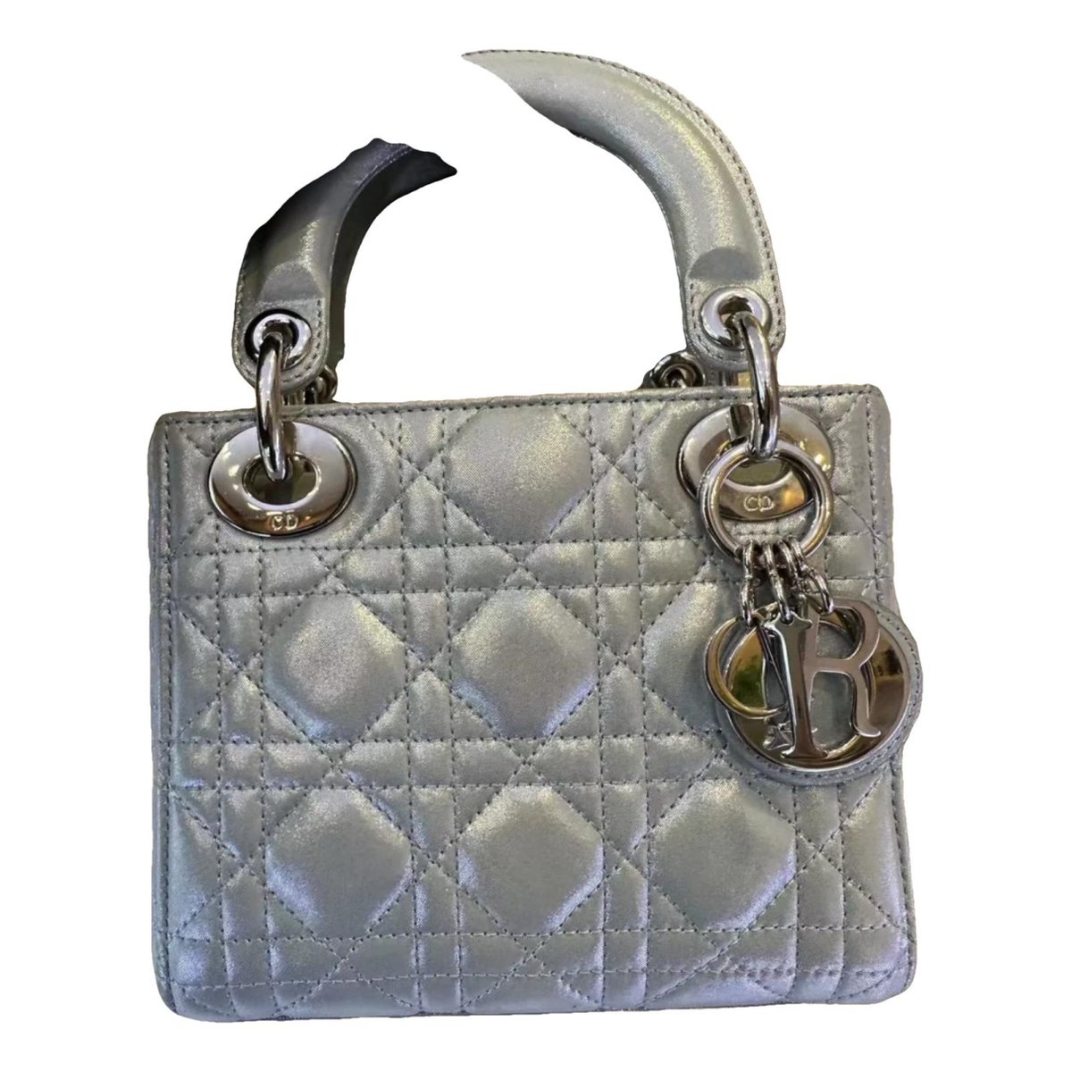 Lady Dior silk handbag