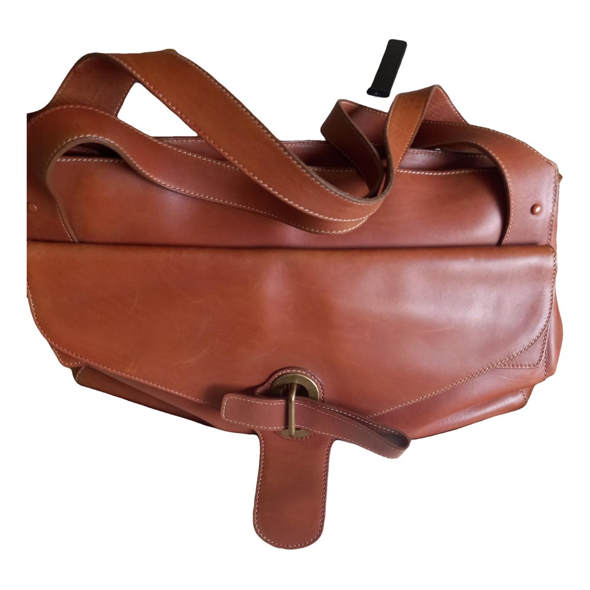 Shopper leather handbag