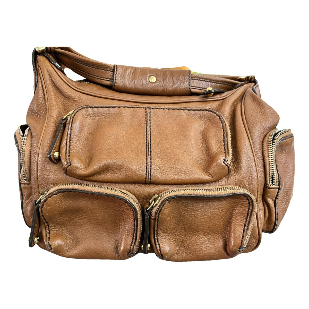 Wave leather bag