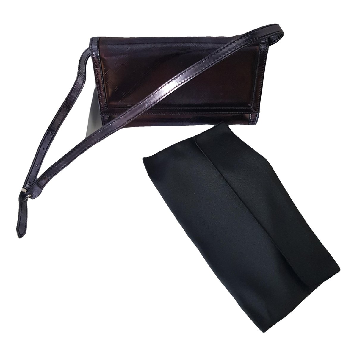 Patent leather clutch bag