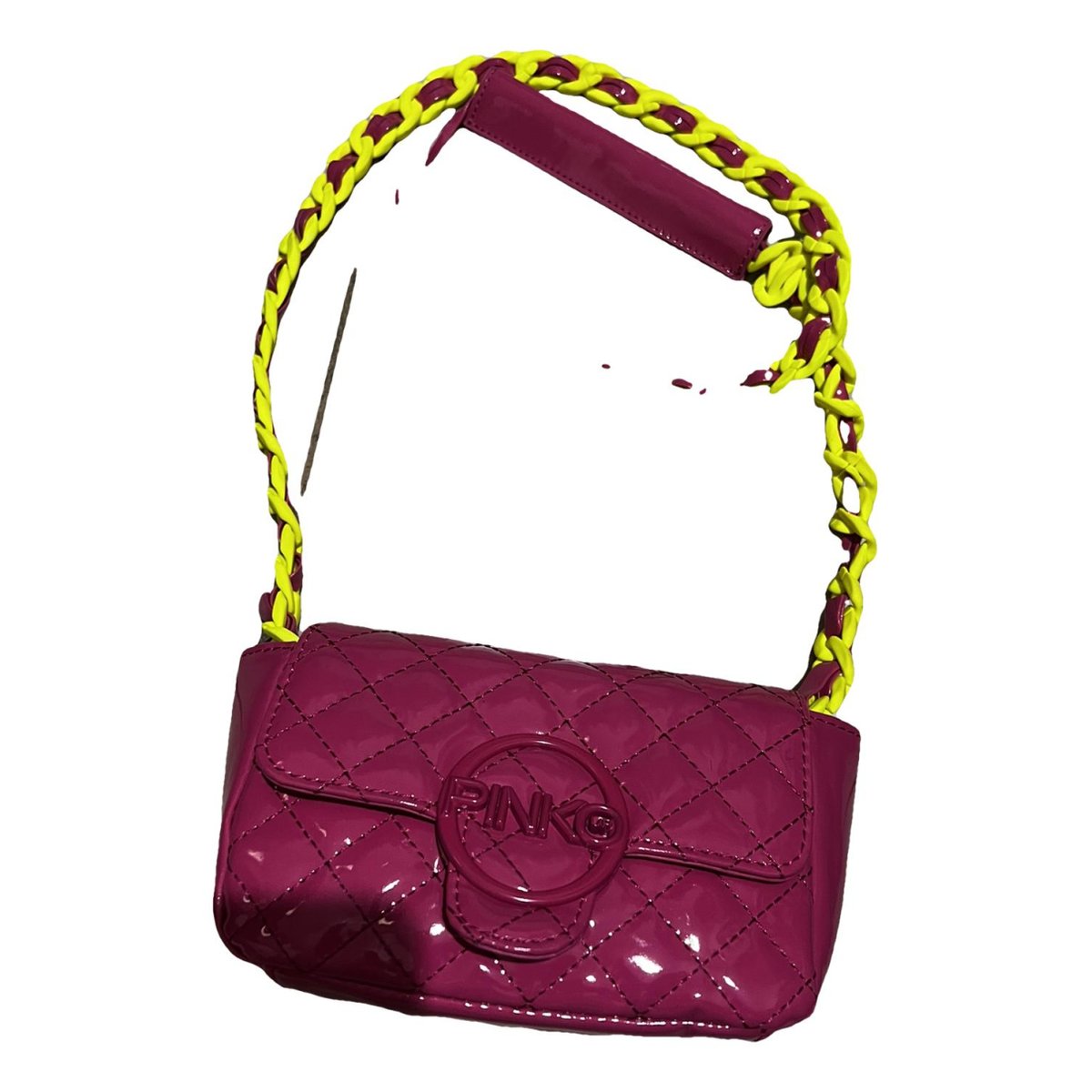 Love Bag patent leather clutch bag