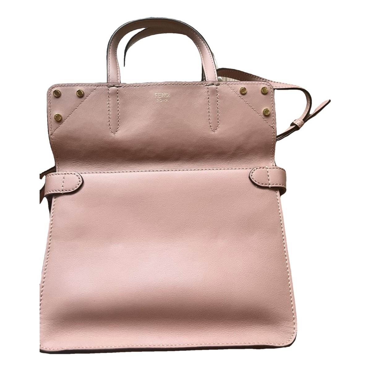 Flip leather handbag