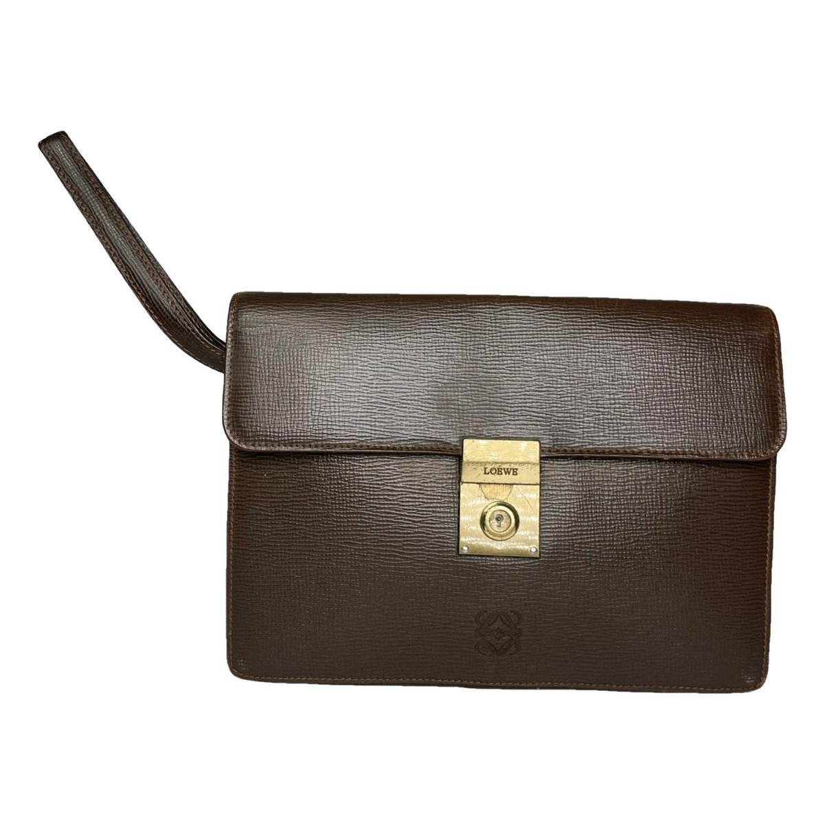 Barcelona leather clutch bag