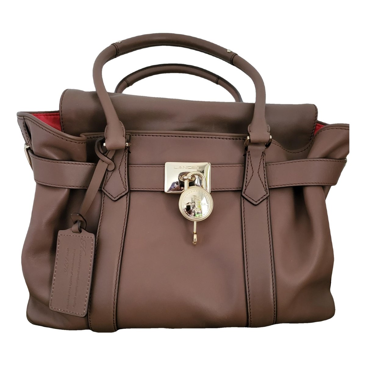 Daligramme leather handbag