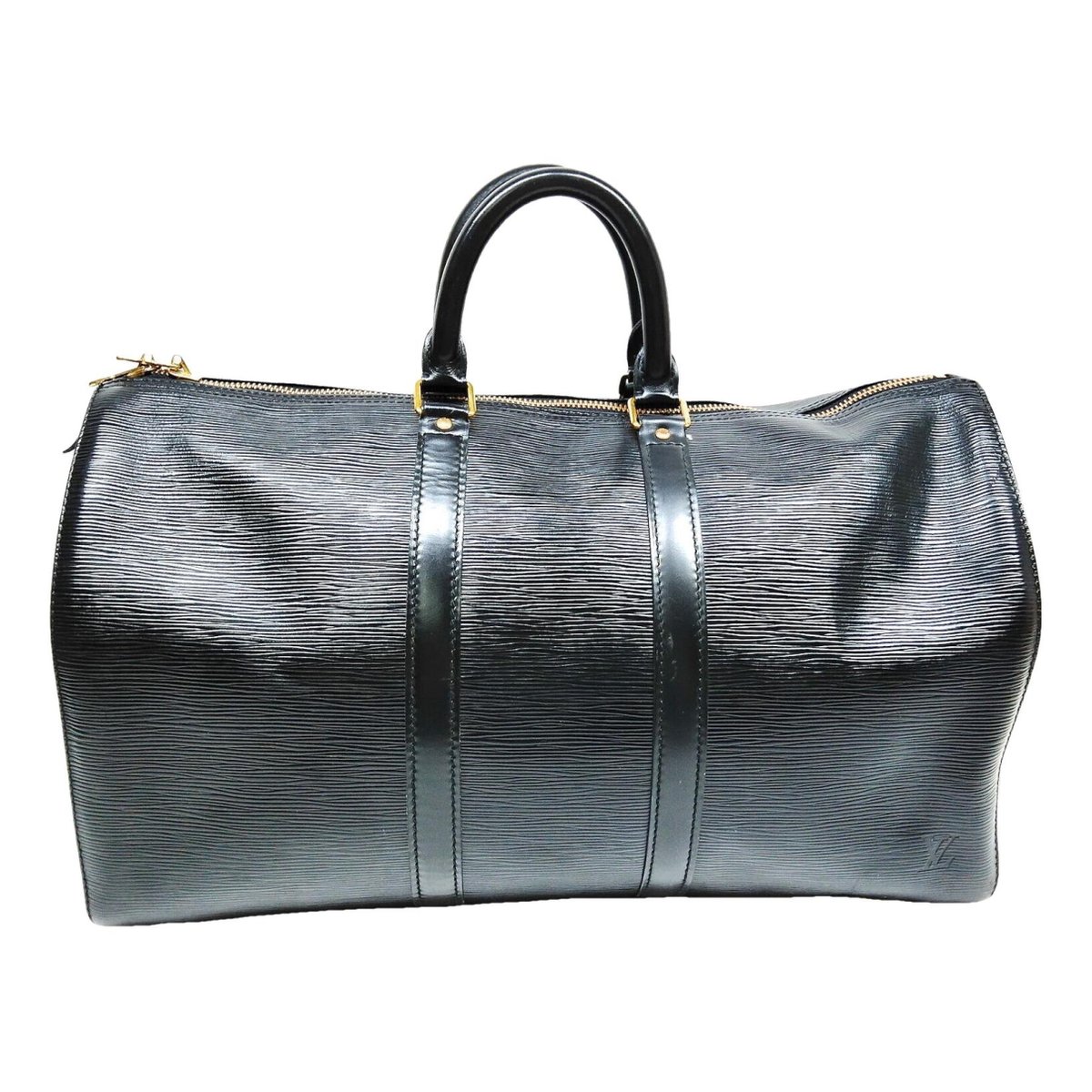 Keepall leather travel bag