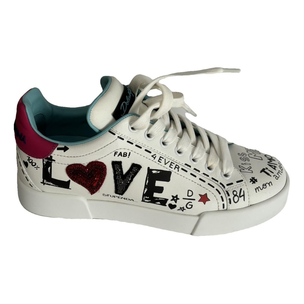 Super King leather trainers