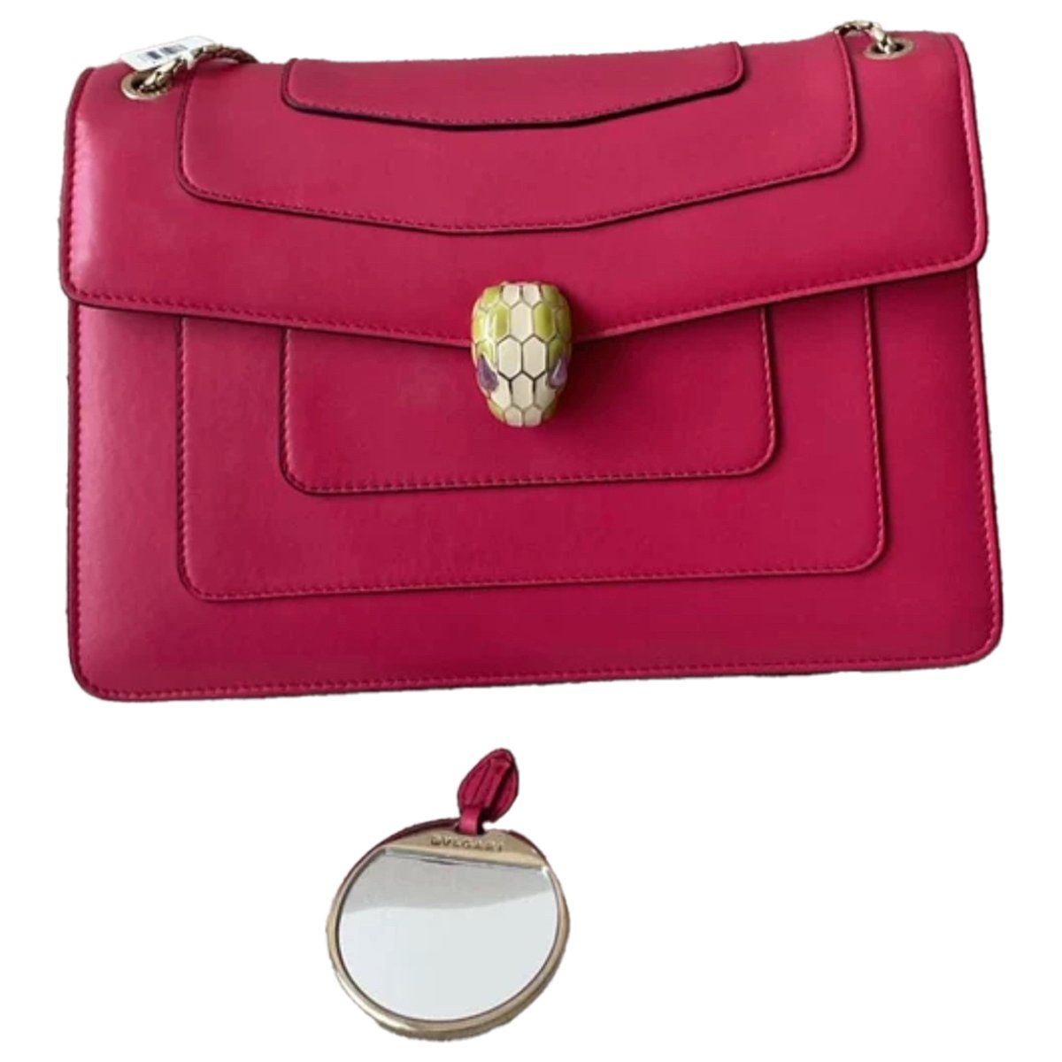 Serpenti leather handbag
