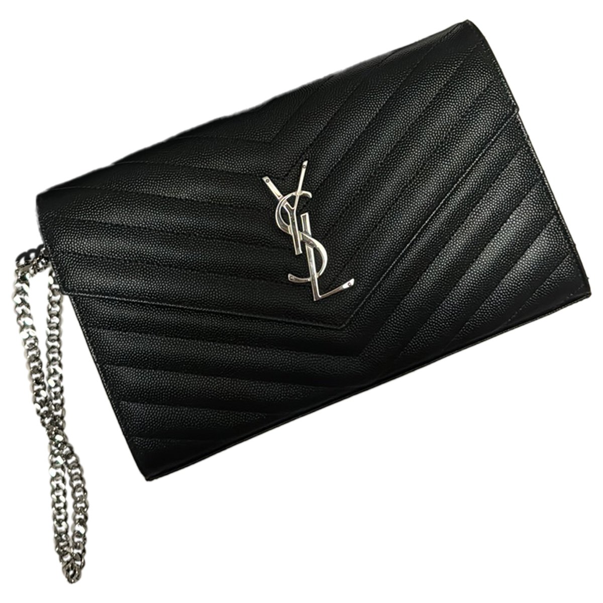 Envelope leather handbag
