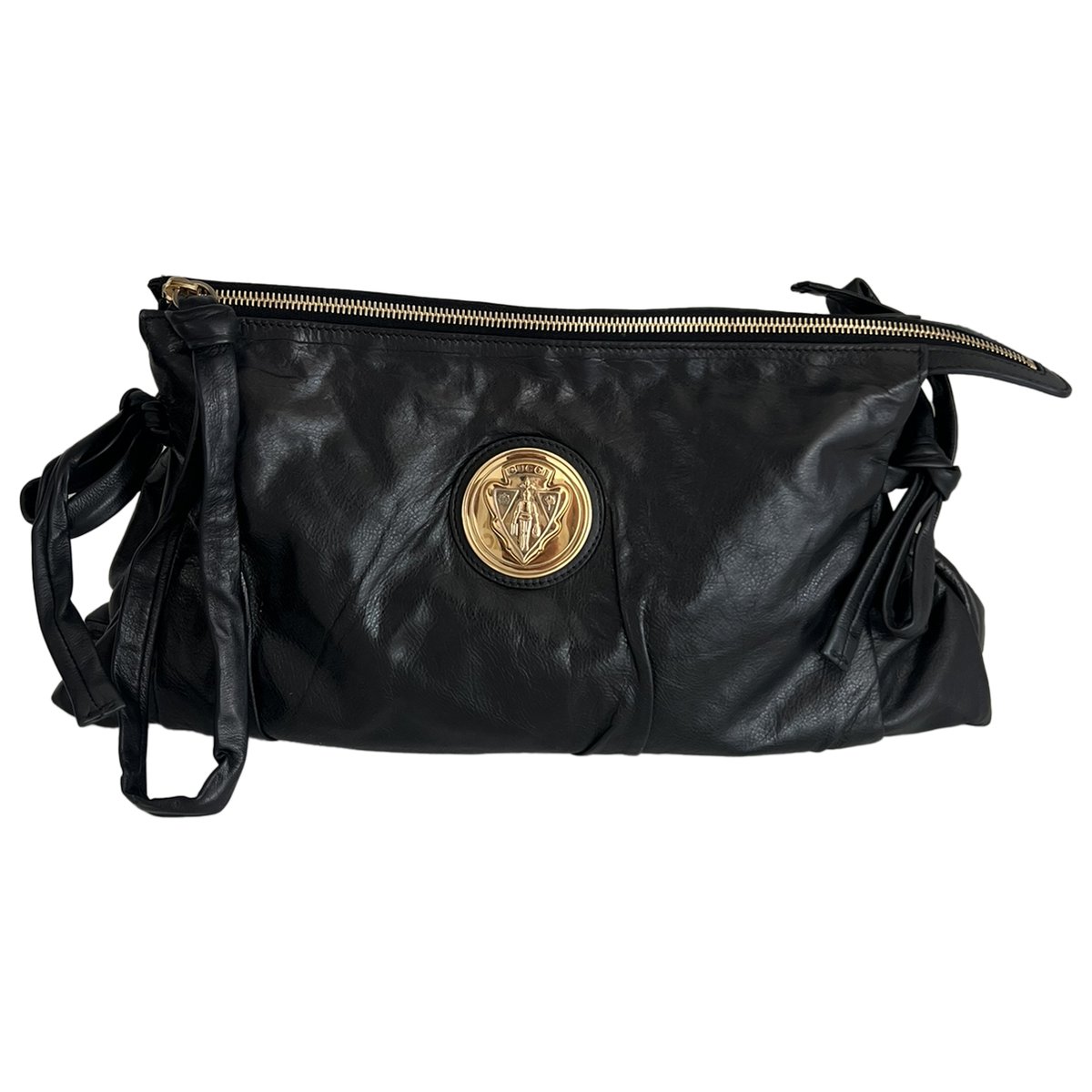 Hysteria leather clutch bag