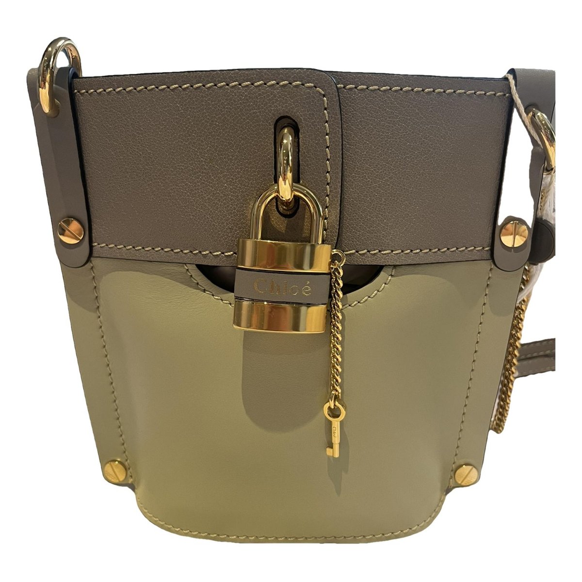 Aby Lock leather handbag