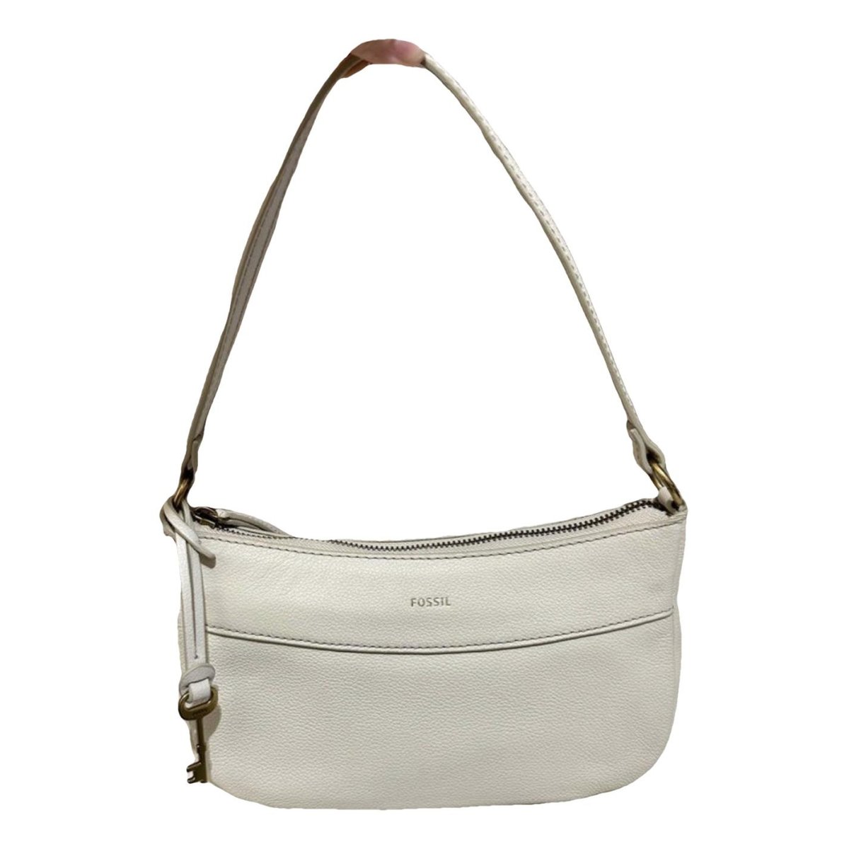 Leather clutch bag