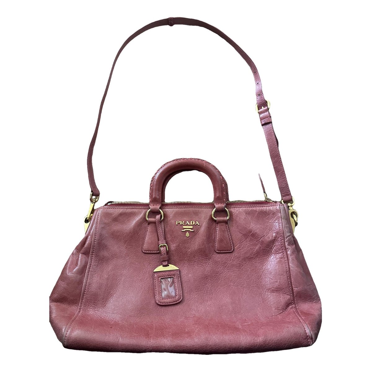 Monochrome leather handbag