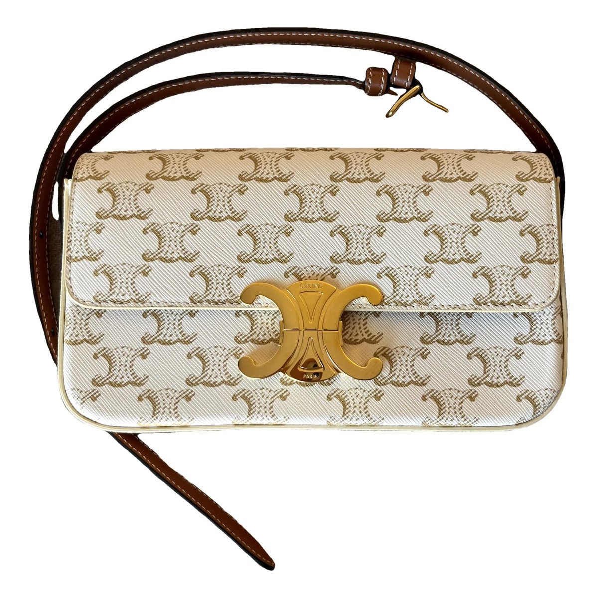 Triomphe Long leather handbag