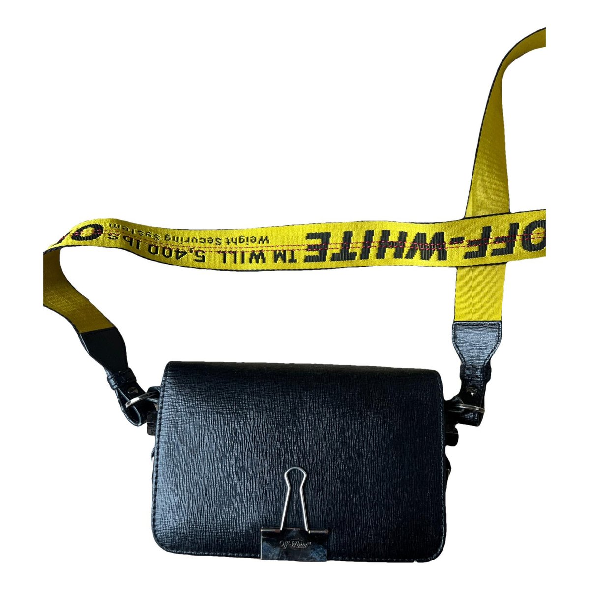 Binder leather crossbody bag