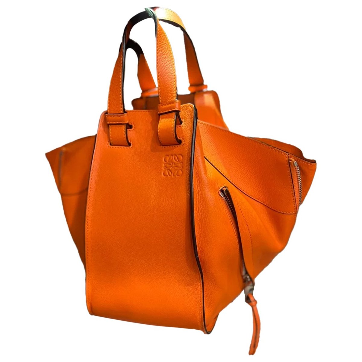 Hammock leather handbag