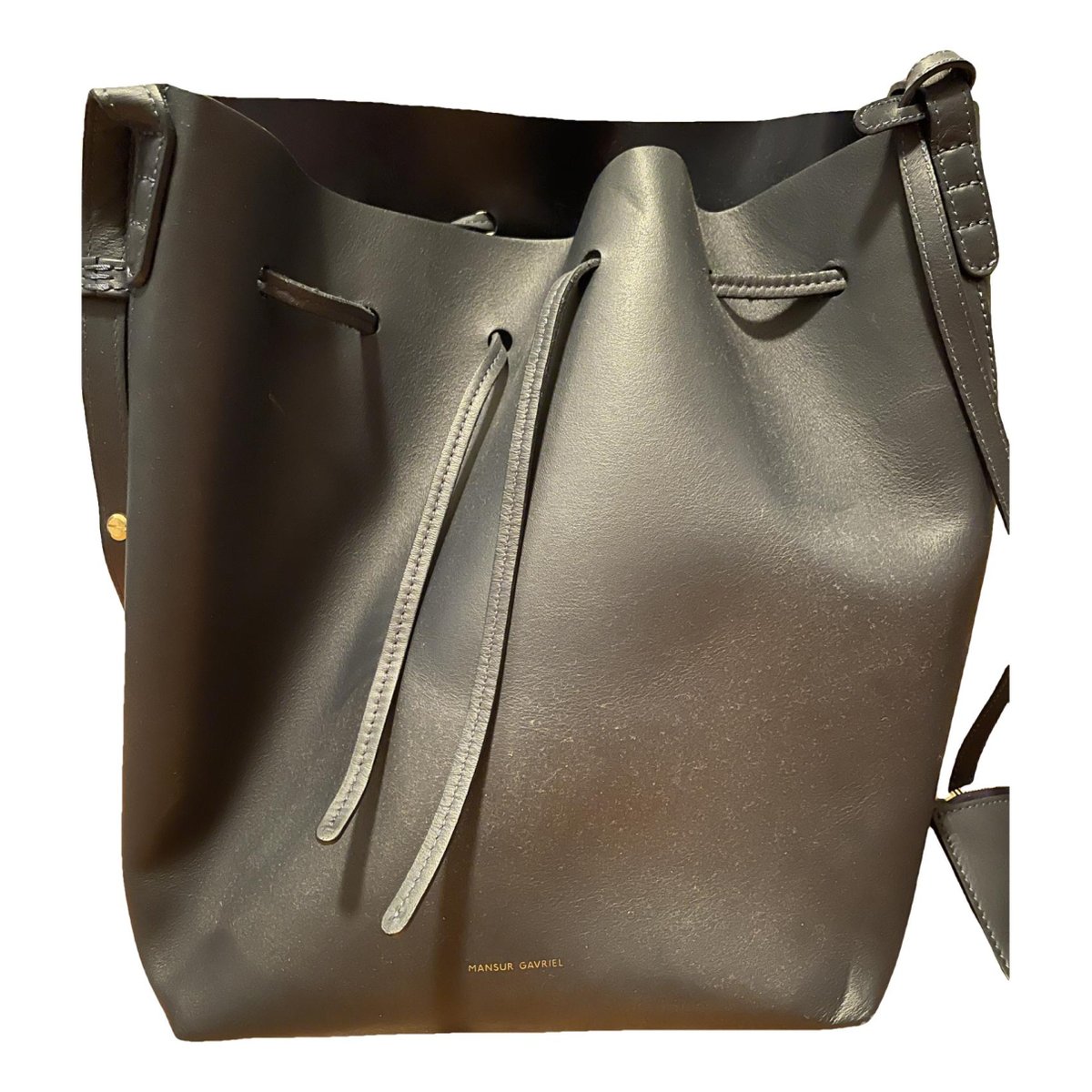Bucket vegan leather bag