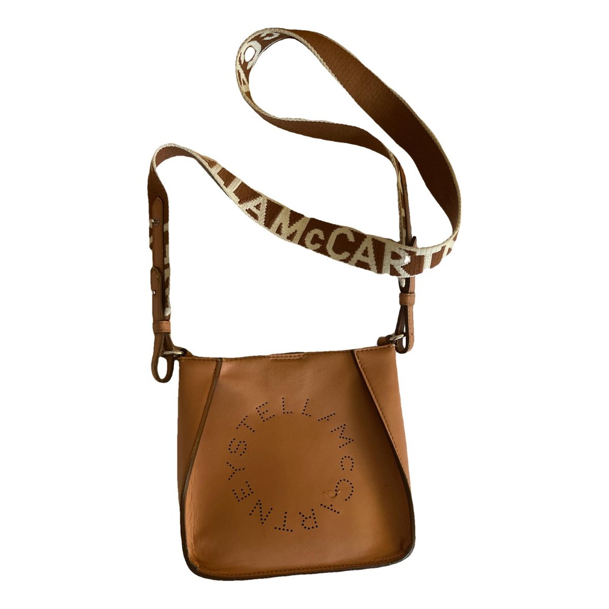 Logo vegan leather crossbody bag