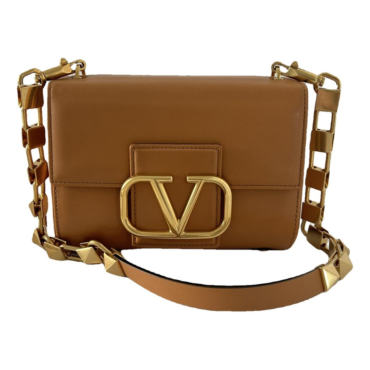 Stud Sign leather handbag