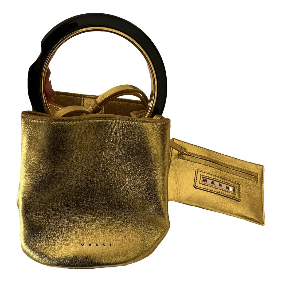 Pannier leather handbag