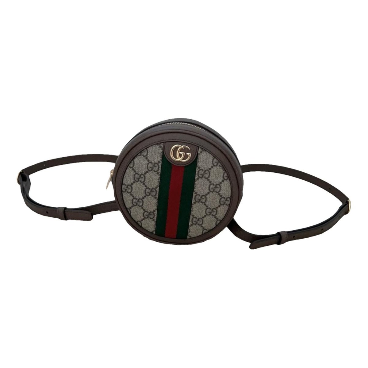 Ophidia Round cloth crossbody bag