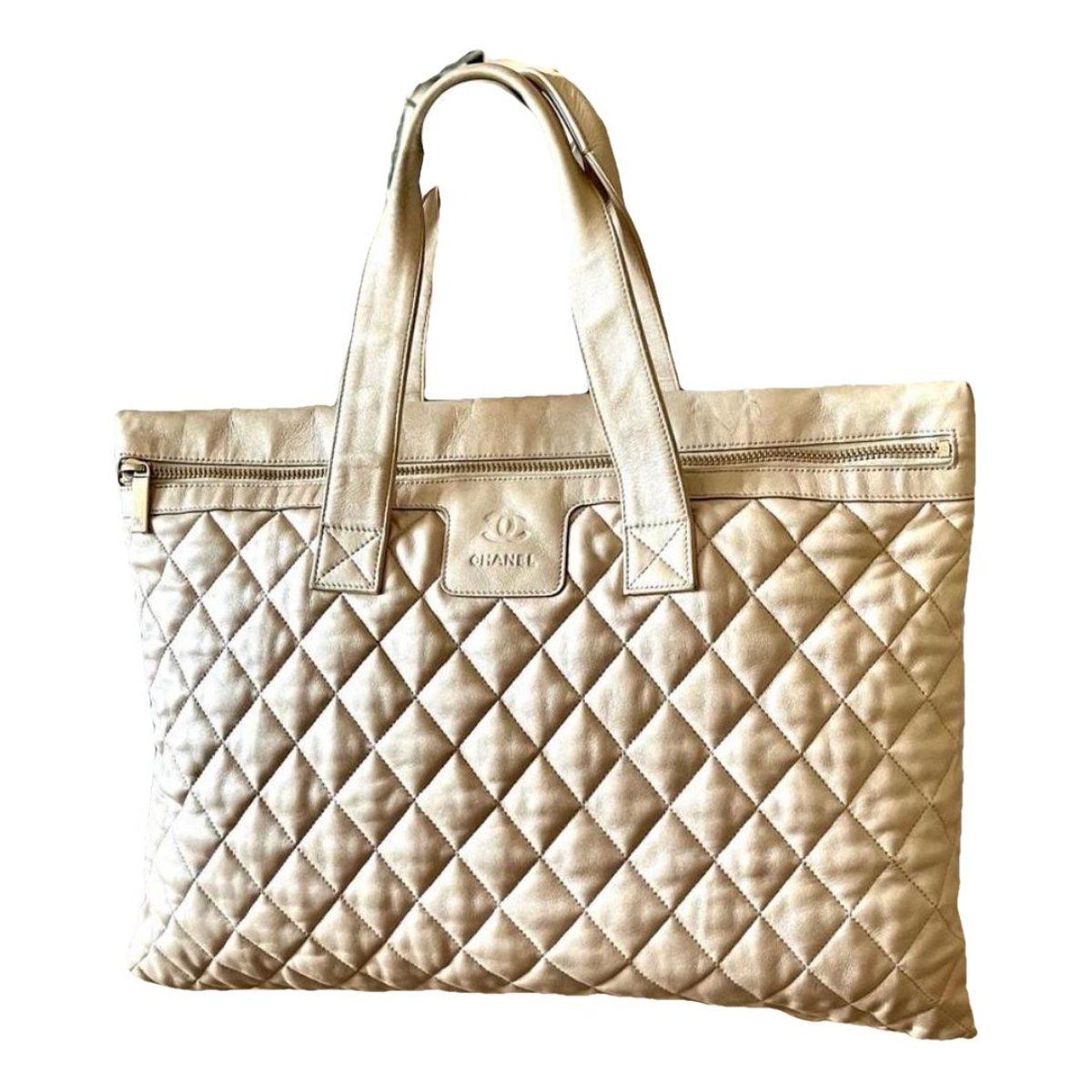 Grand shopping leather tote