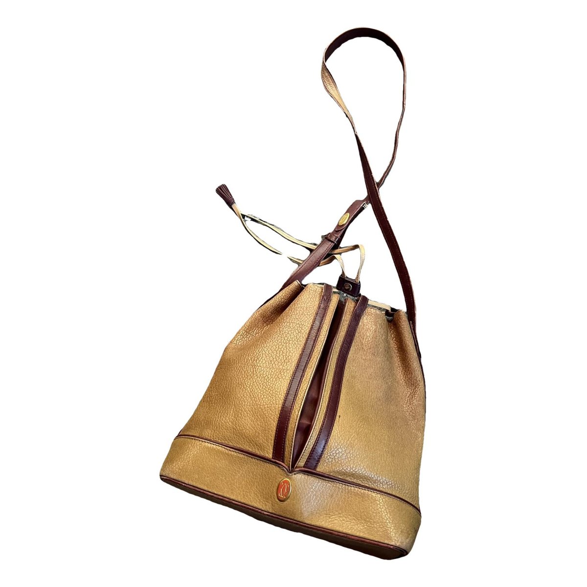 Seau leather crossbody bag