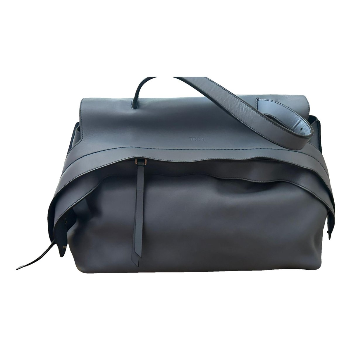 Wave leather handbag