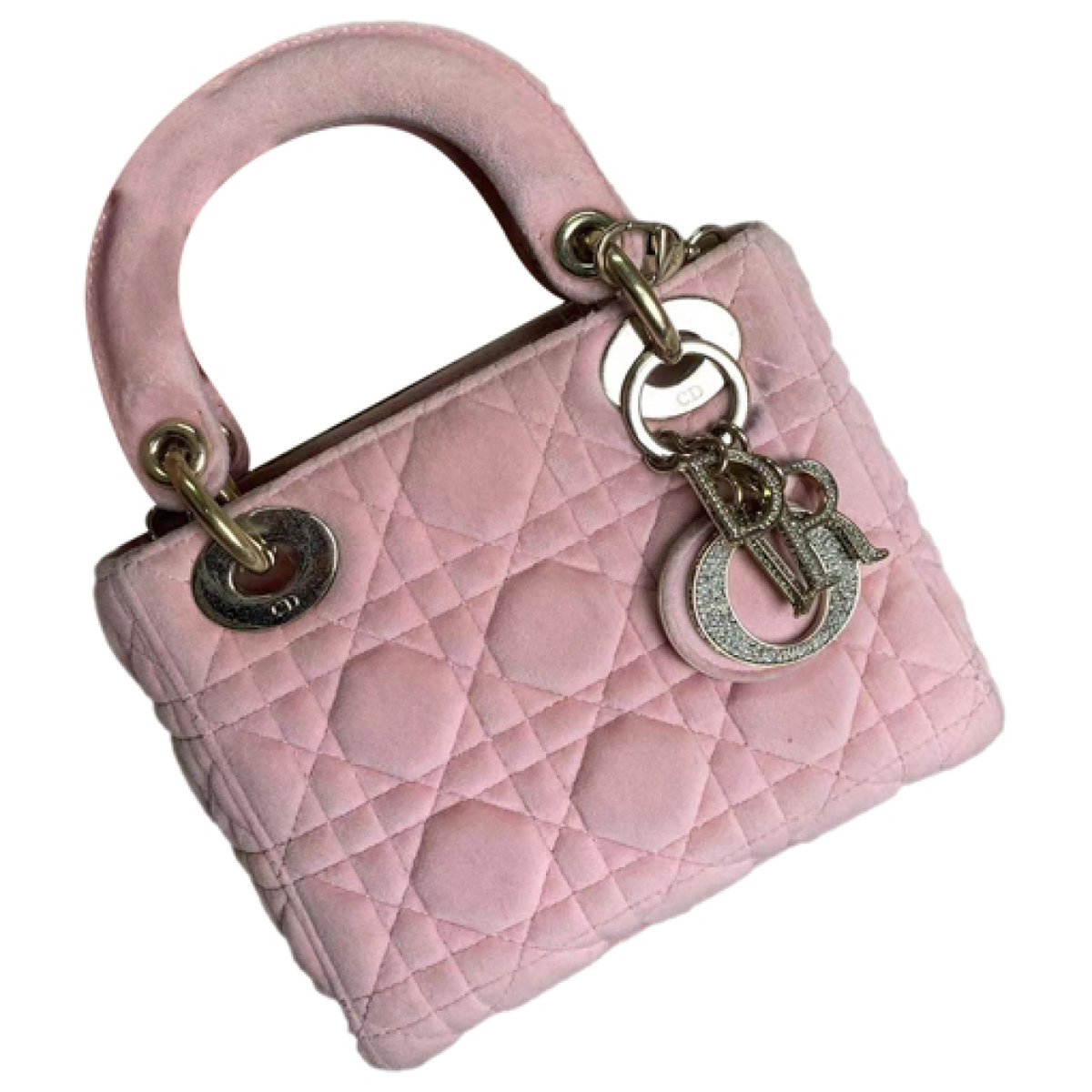 Lady Dior velvet handbag