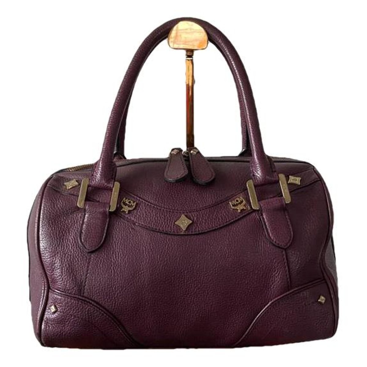 Boston leather handbag