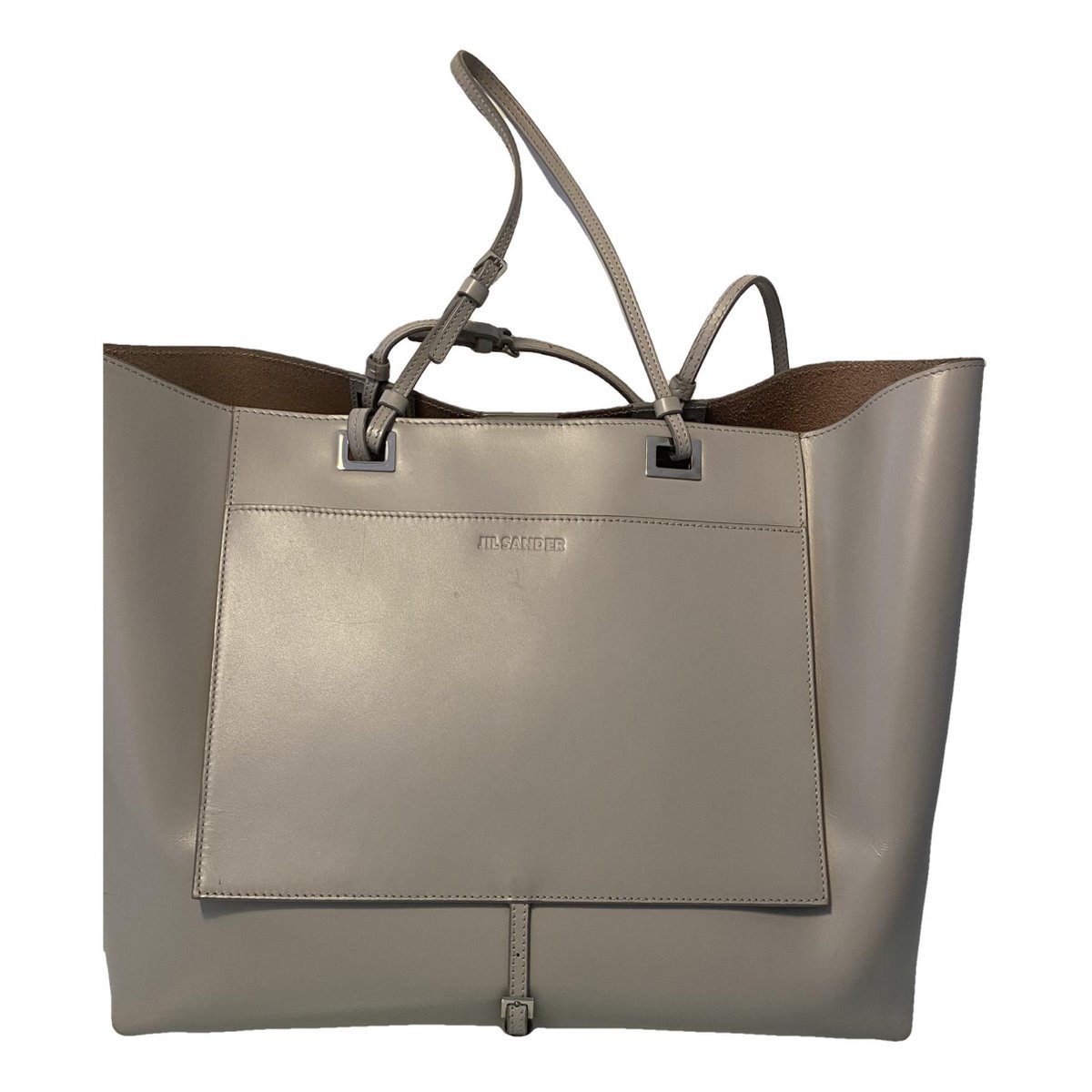 Shopper leather handbag