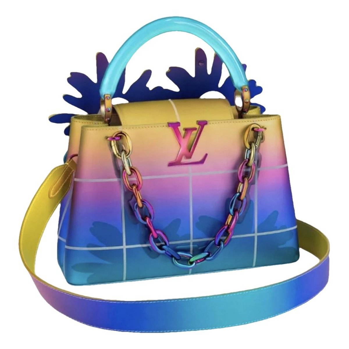Capucines leather handbag