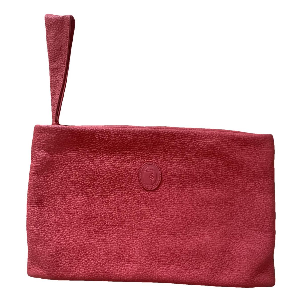 Leather clutch bag