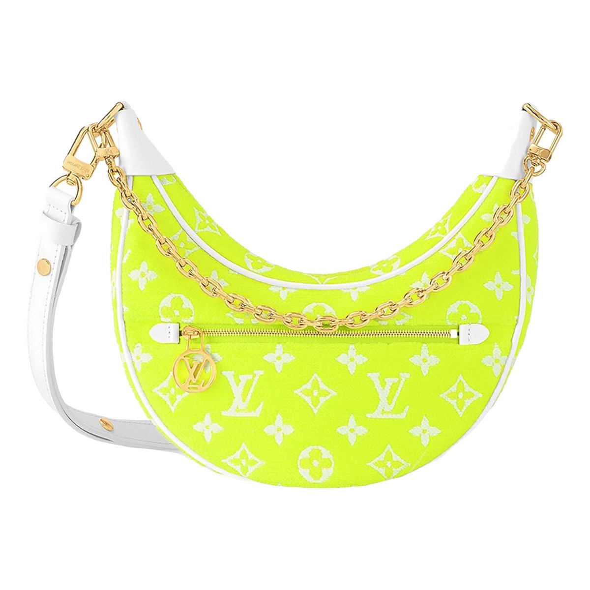 Loop velvet crossbody bag