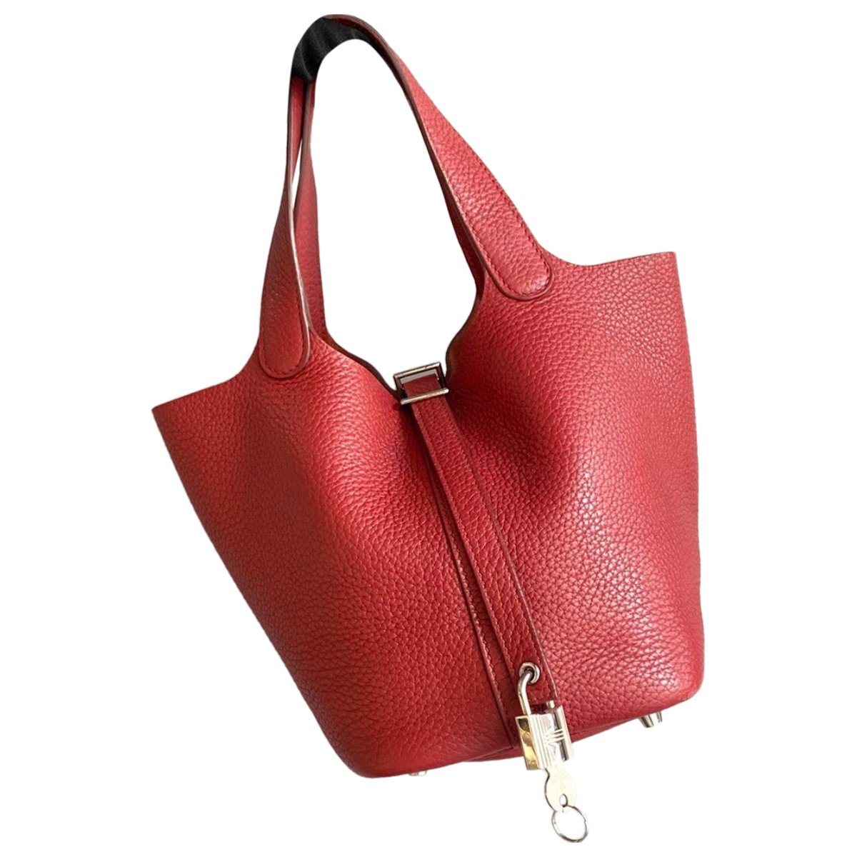 Picotin leather tote