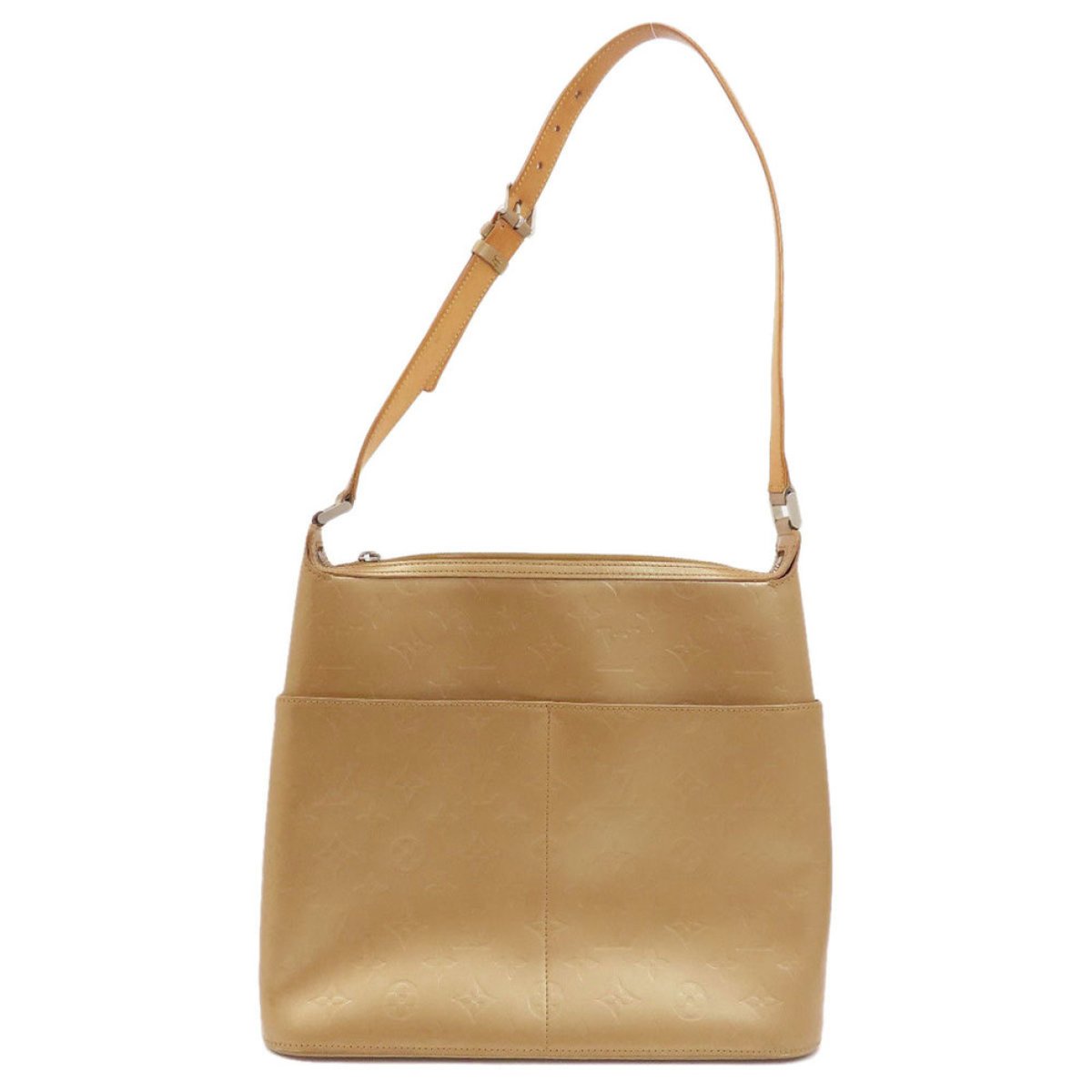 Ambre patent leather handbag