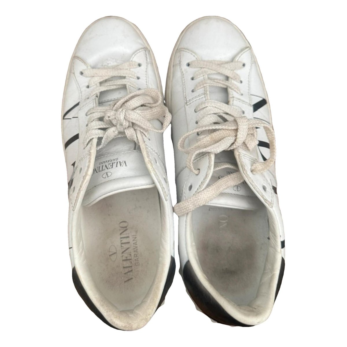 Open VLTN leather trainers