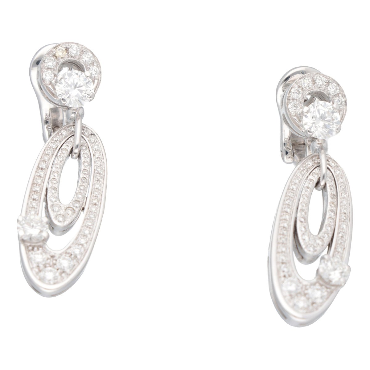 Elisia white gold earrings
