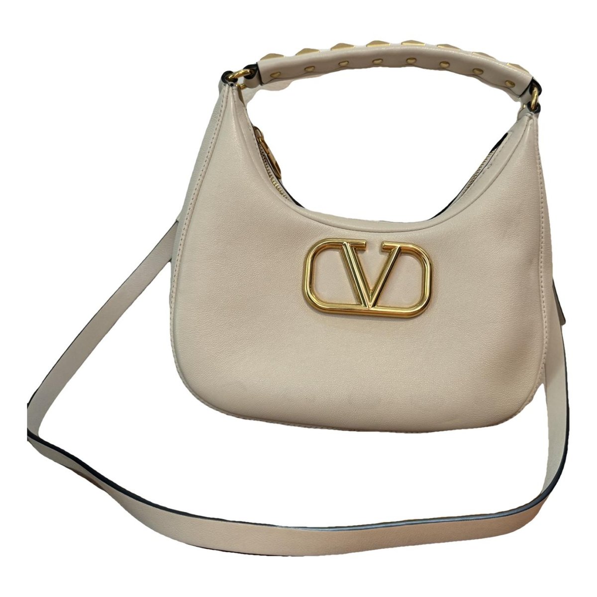 Stud Sign Hobo leather handbag