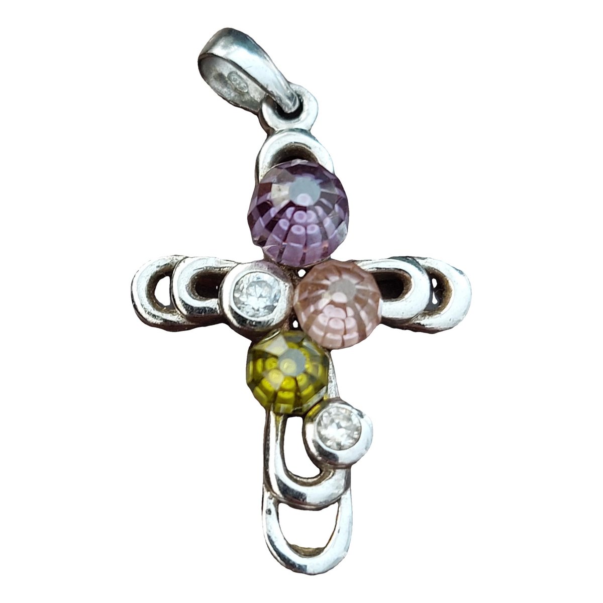 Croix silver pendant