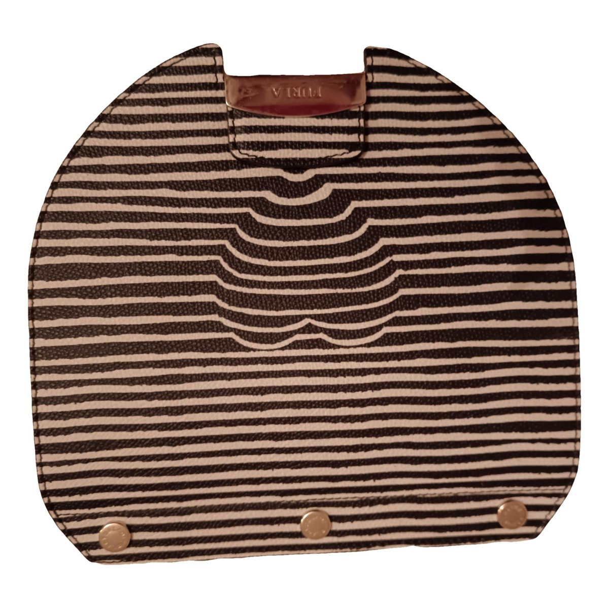 Metropolis leather clutch bag