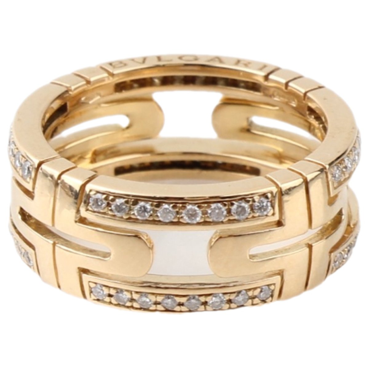 Parentesi yellow gold ring