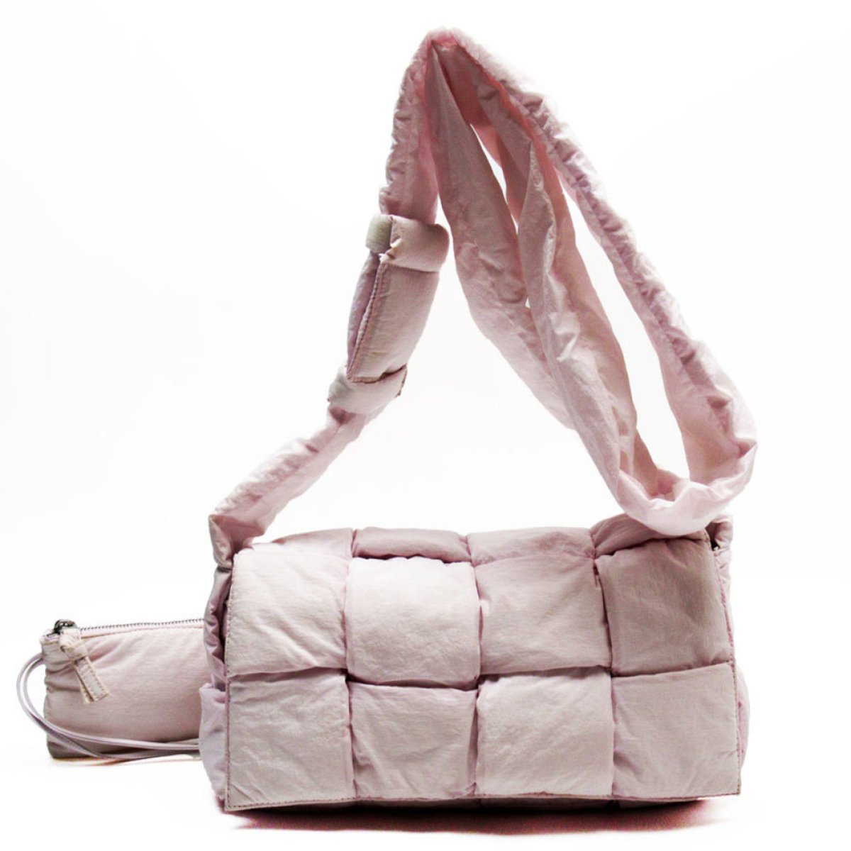 Cassette Padded glitter mini bag