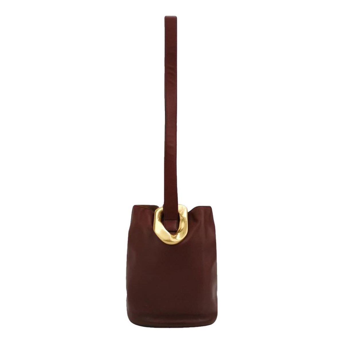 Drop leather handbag