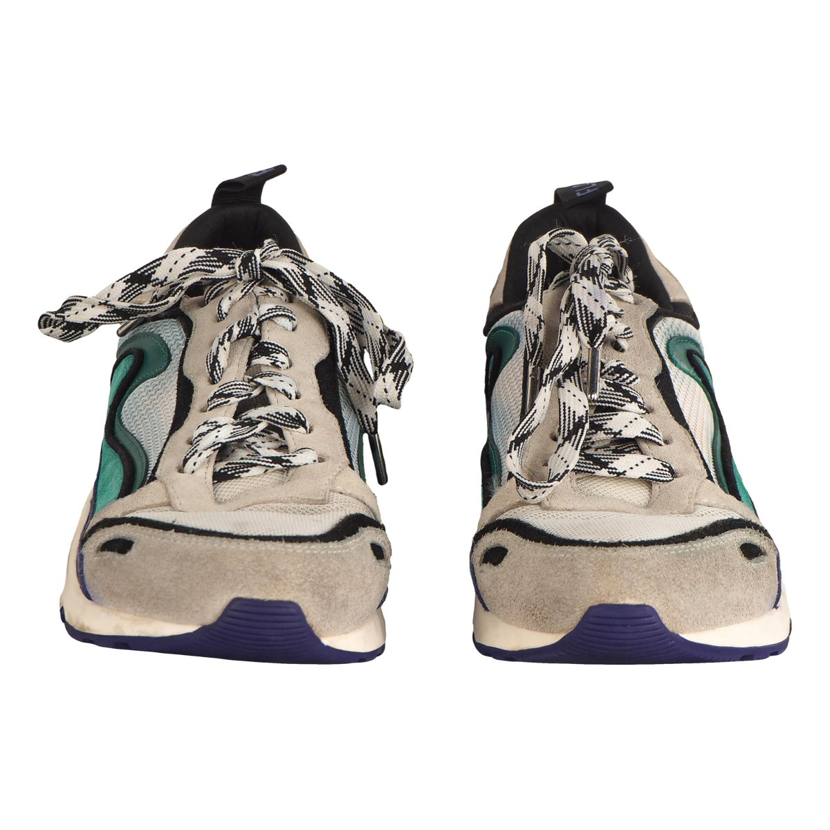 Flame leather trainers